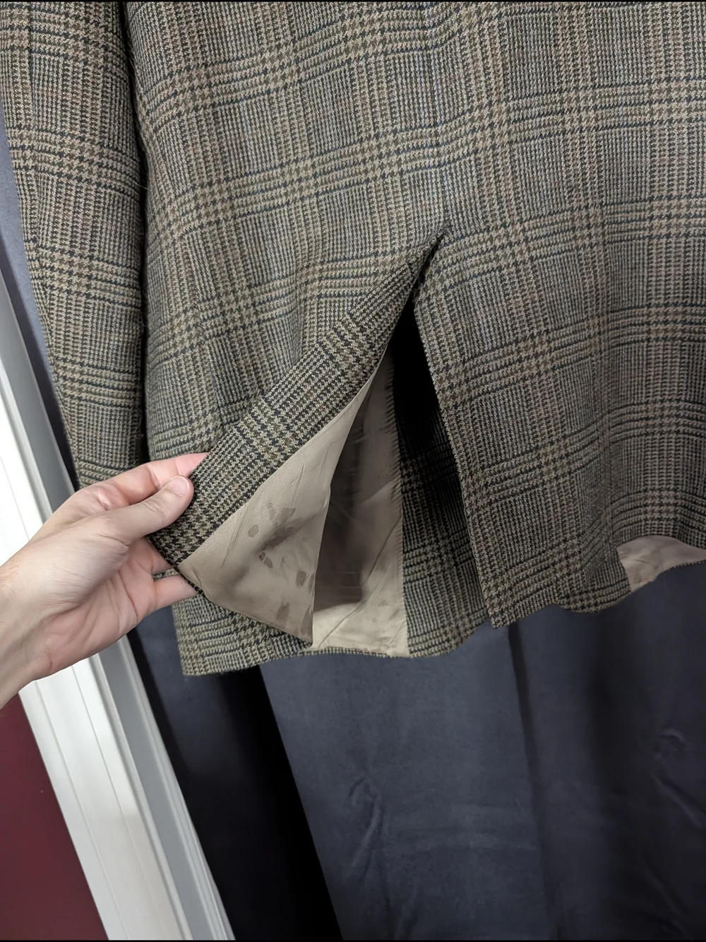Brooks Brothers Vintage Made in USA Brown Plaid Tweed Sport Coat 43R